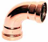 Press (P) x Press (P) Large Copper 90 Degree Elbows