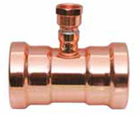 Press (P) x Press (P) x Female Pipe Thread (FPT) Large Copper Reducing Tees