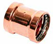 Press (P) x Press (P) Large Copper Couplings with Stop