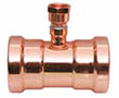 Press (P) x Press (P) x Female Pipe Thread (FPT) Large Copper Reducing Tees